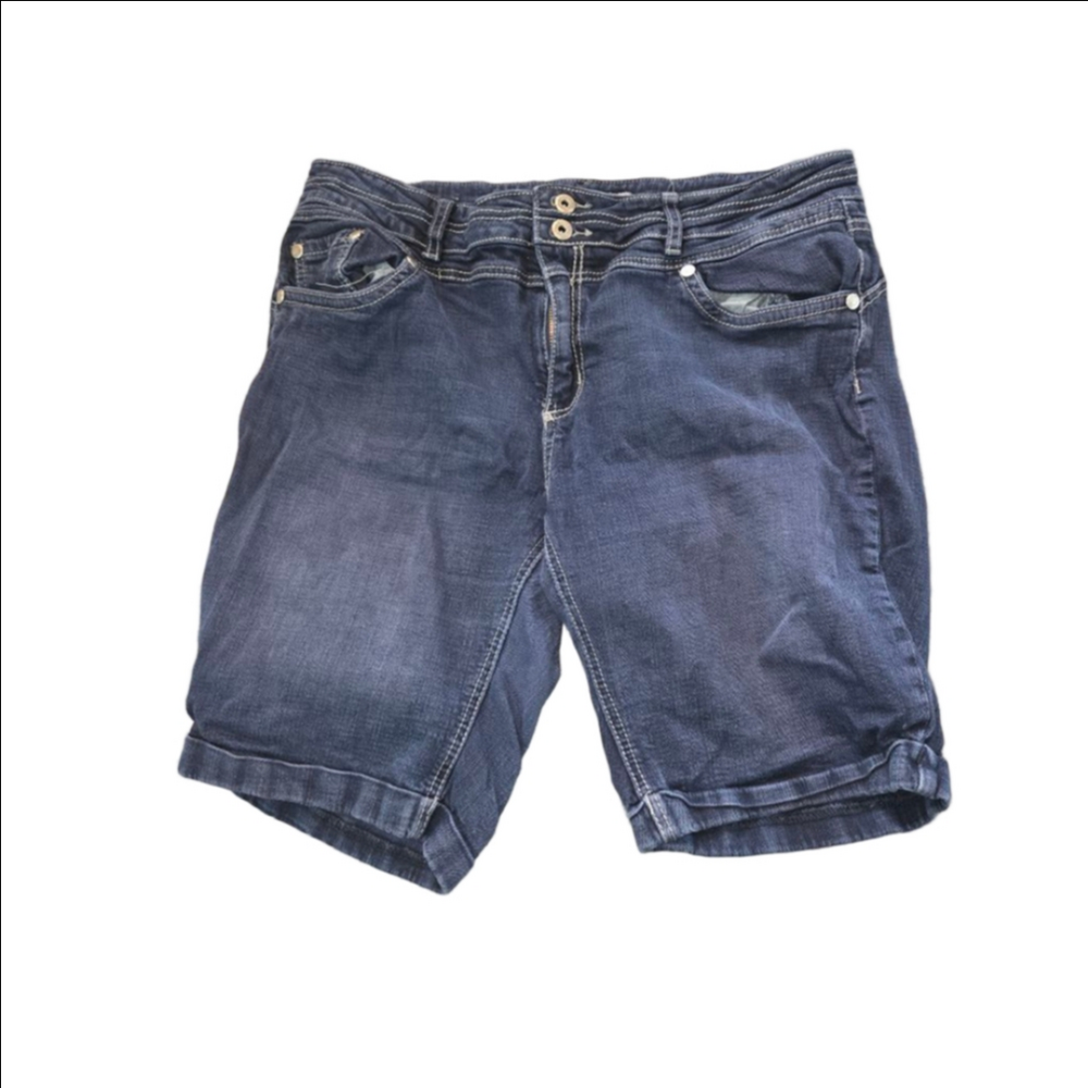Women's Urban Star Blue Jean Shorts Plus Size 14